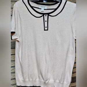 ELLE Short Sleeve Sweater Sz XL **Read Description**